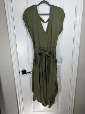 slim fit dress slacks Anthropologie Daily Practice Half Pipe Mini Dress – Luxy Thrift main image 0